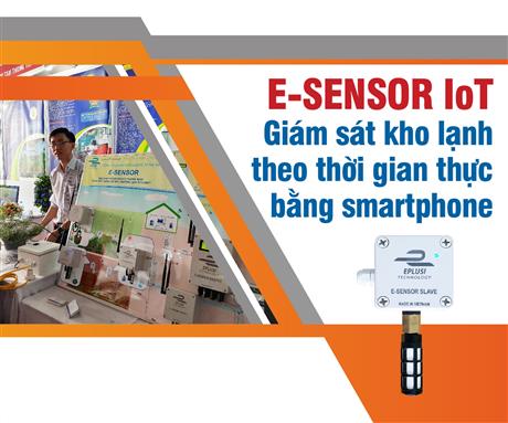 E-Sensor IoT: giám sát kho lạnh theo thời gian thực bằng smartphone